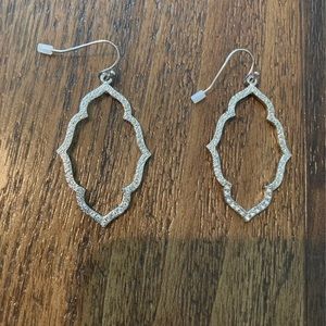 Sparkly Silver Earrings